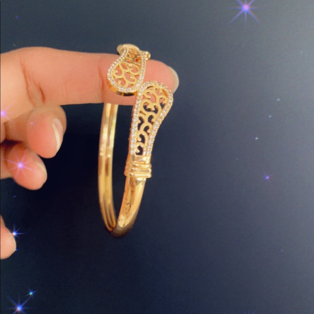 American Diamond gold plated bracelet